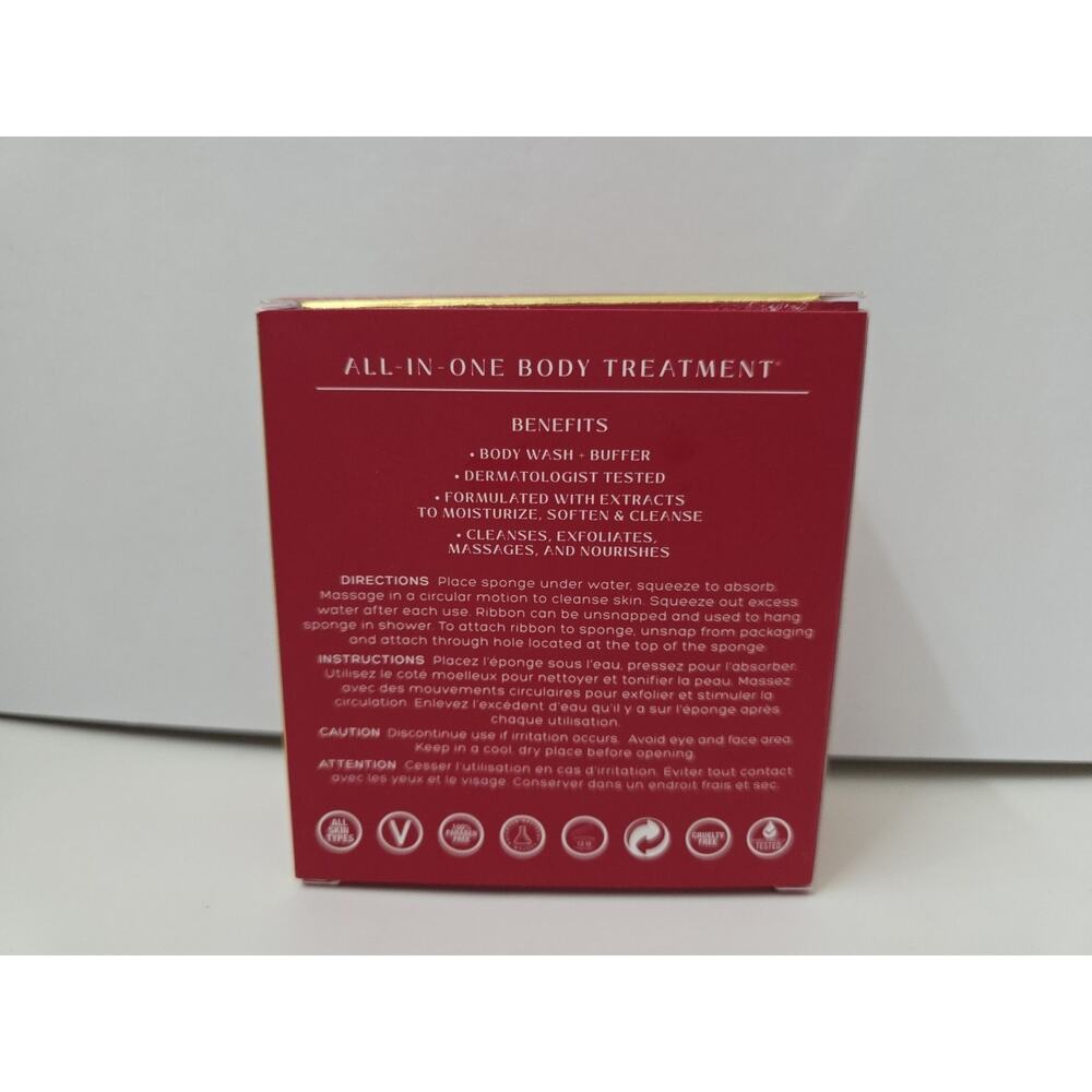 Spongelle Body Wash Infused Buffer - New - Poppy Rouge - Picture 2 of 4